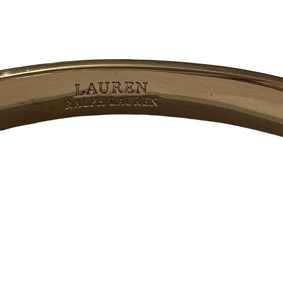 NWT Ralph Lauren Tortoise Gold Studded Bangle Clamper Bracelet Huggie Earrings - Picture 7 of 14